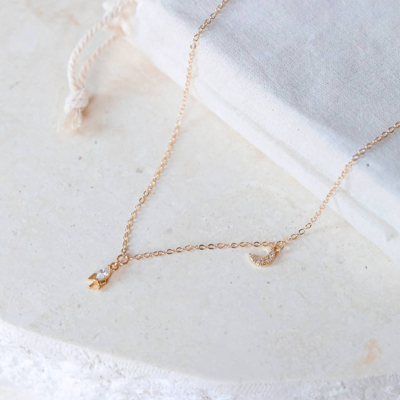 To the Moon Necklace: Rocket Ship Charm | Space Jewelry