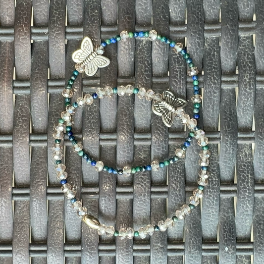 Handmade Bracelet - Lapis Lazuli Butterfly