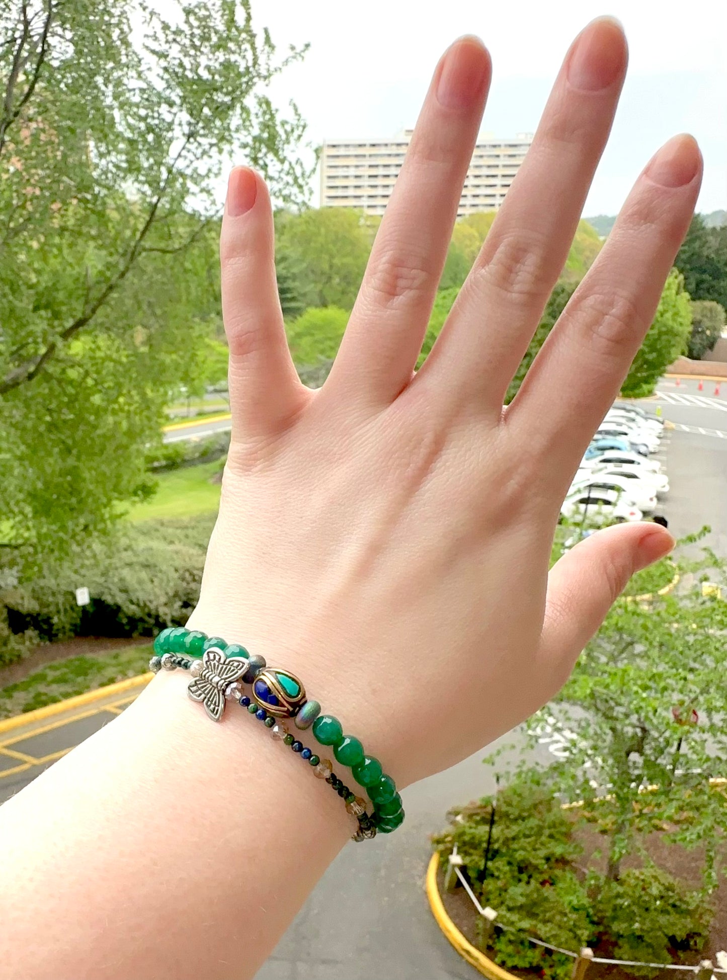 Handmade Bracelet - A Tale of Green Aventurine