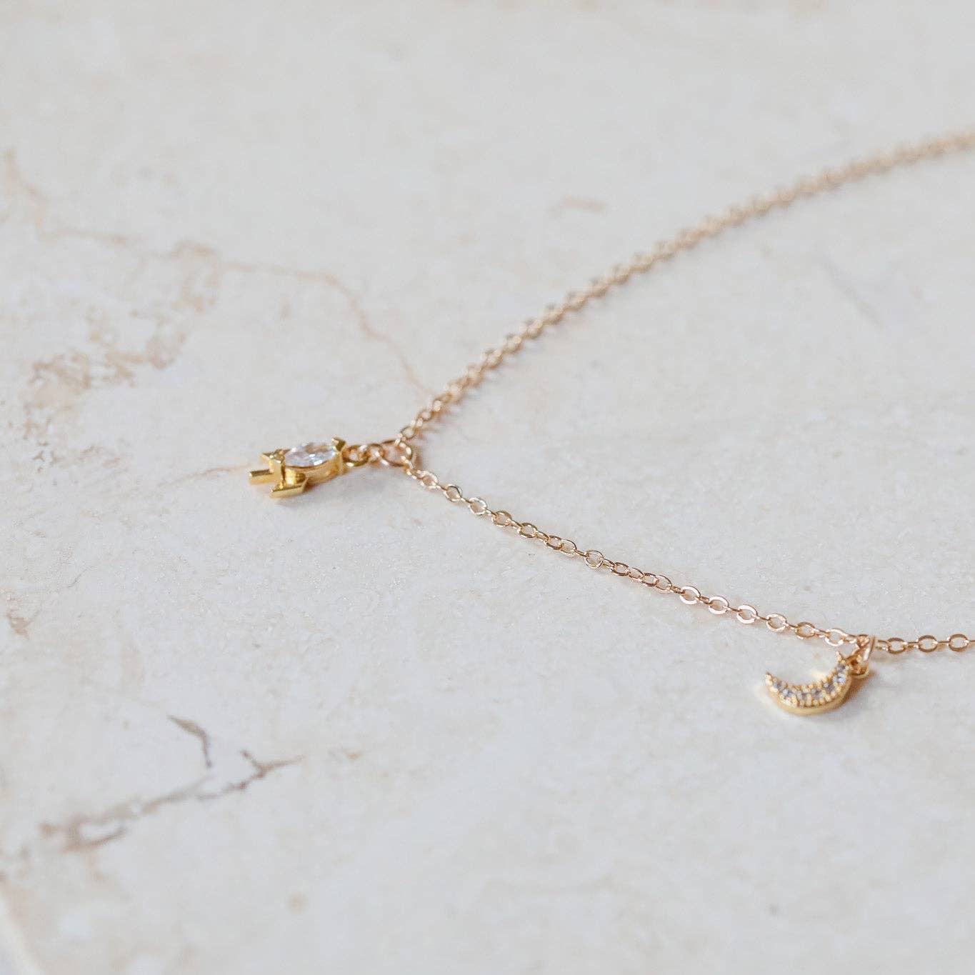 To the Moon Necklace: Rocket Ship Charm | Space Jewelry