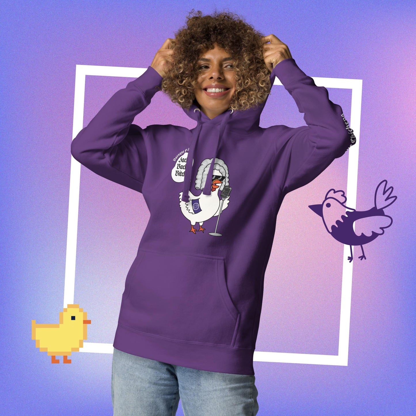 Baroque Chickens Unisex Hoodie