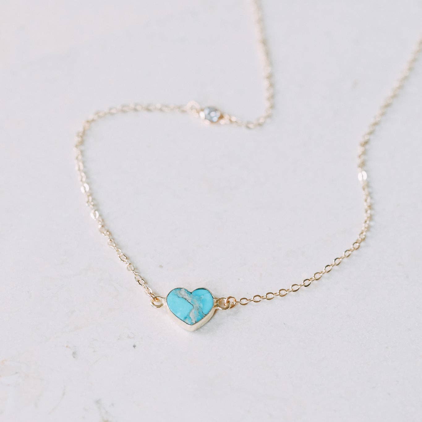 El Corazon Necklace: Gemstone Heart